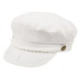 thumbnail image 4 of Newsboy Flat Cap Fiddle Sailor Cotton Greek Fisherman Hat, 4 of 8