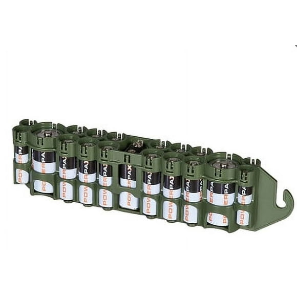Storacell PBCORMG by Powerpax PBC Original Multi-Pack Battery Caddy, Military Green
