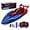 Red, variant on Tigozz RC Boat, 2.4GHz Remote Control Racing Boat with Rechargeable Battery, Dual Motor Spider Style Water Toy for Pools, Ponds & Lakes, Ages 6+
