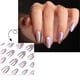 thumbnail image 4 of 24Pcs Almond Fake Nail Cats Eye Press On Nail Artificial Nail Auroras False Nail Glues On Nail Designs French Nail Tips, 4 of 4