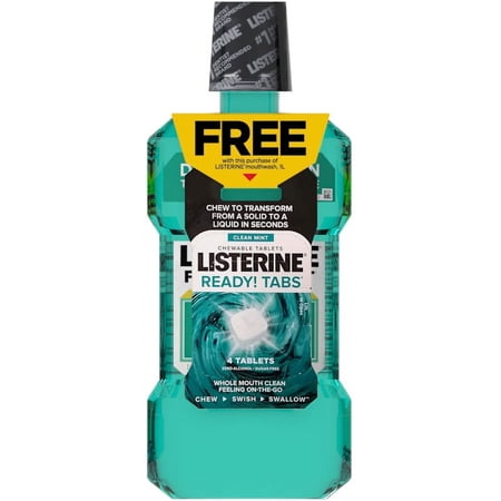 Listerine Freshburst Antiseptic Mouthwash 1 L with Bonus Ready! Tabs