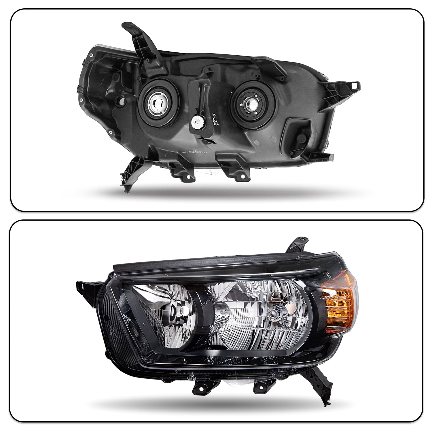 For 2010-2013 Toyota 4Runner Assembly Headlights  LH+RH Set