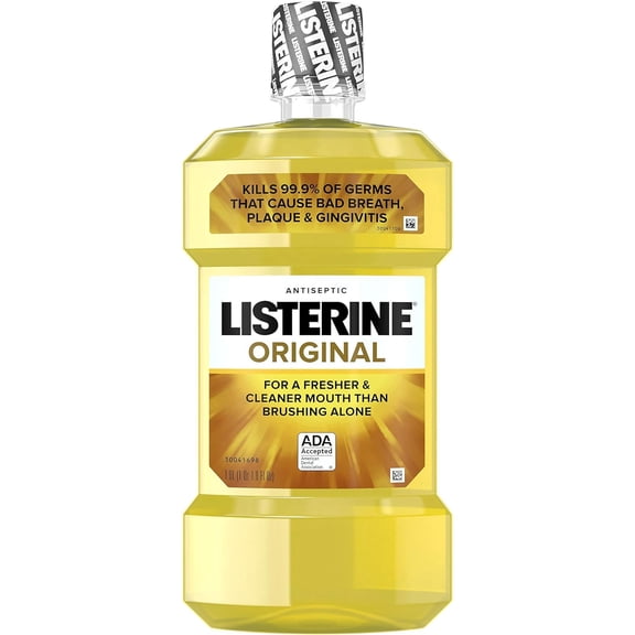 Listerine Original Antiseptic Mouthwash For Bad Breath & Plaque Original