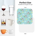 thumbnail image 5 of Leather Coasters with Heat-resistant for Drinks, Sun Clouds Koala Cup Coasters Cup Pad Mat for Tabletop Protection, Coffee Table, Office Desk and Housewarming Gift, 5 of 5