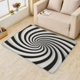thumbnail image 2 of 4x5 Abstract Rugs for Bedroom Living Room, Black and White Area Rug for Home Decor, Soft Machine Washable Non Slip Low Pile Indoor Carpet DTSX1024, 2 of 7