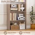 thumbnail image 6 of Homfa Modern 6-Tier Bookshelf, 70.8" Tall Bookcase Wood Free Standing Shelving Unit for Office Living Room, Oak, 6 of 9