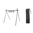 thumbnail image 1 of Greeniant Estante de almacenamiento para acampar, colgador de ropa, estante colgante, herramientas plegables, barbacoa multifuncional, Picnic, carpas Negro/S, 1 of 6