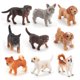 thumbnail image 1 of Yuarrent Mini muñeco de cachorro de dibujos animados de 9 Uds., figurita ligera, adornos, juguetes de animales bonitos, modelo de colección, juguete, Decoración del hogar Yuarrent HA038834-00, 1 of 6