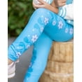 thumbnail image 6 of Disney Frozen Toddler Girls Elsa Anna Flutter Sleeve Graphic Sweatshirts with Leggings 2 Pieces Outfit Sets Sizes 2-6, 6 of 9