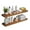 Walnut - 2, variant on Floating Shelves for Wall Set of 3-Rustic Brown Solid Wood Wall Mounted Shelves,16" Long x 7" Deep x 1.6" Thick,Heavy Duty Shelving for Bedroom, Living Room, Kitchen, Bathroom (16inch)