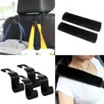 thumbnail image 1 of Car Seat Headrest Storage Hooks for Bags and Soft Furry Seat Belt Shoulder Pad, 1 of 5