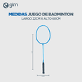 thumbnail image 2 of GIM SPORTS | Juego de Bádminton 2 Raquetas y 1 Gallito - Compite y Disfruta en Cualquier Lugar - Alto Rendimiendo - ¡Desata tu Potencial y Eleva tu Pasión por el Deporte! Gim Sports 168 C-6, 2 of 4