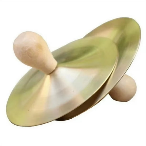 Instrumento Orff de 12 cm con , Platillos de Cobre, Instrumento de Percusión Infantil, Juguetes, Platillos de Montaje de 12 cm.