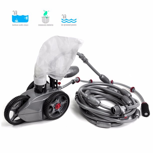XtremepowerUS Inground Automatic Pressure Side Pool Cleaner Wall Climb