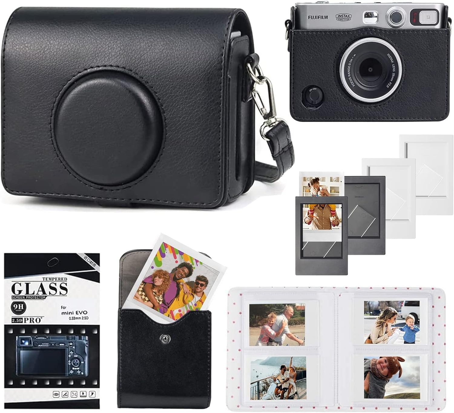 Fujifilm instax Mini EVO Hybrid Camera Case - Black - Walmart.com