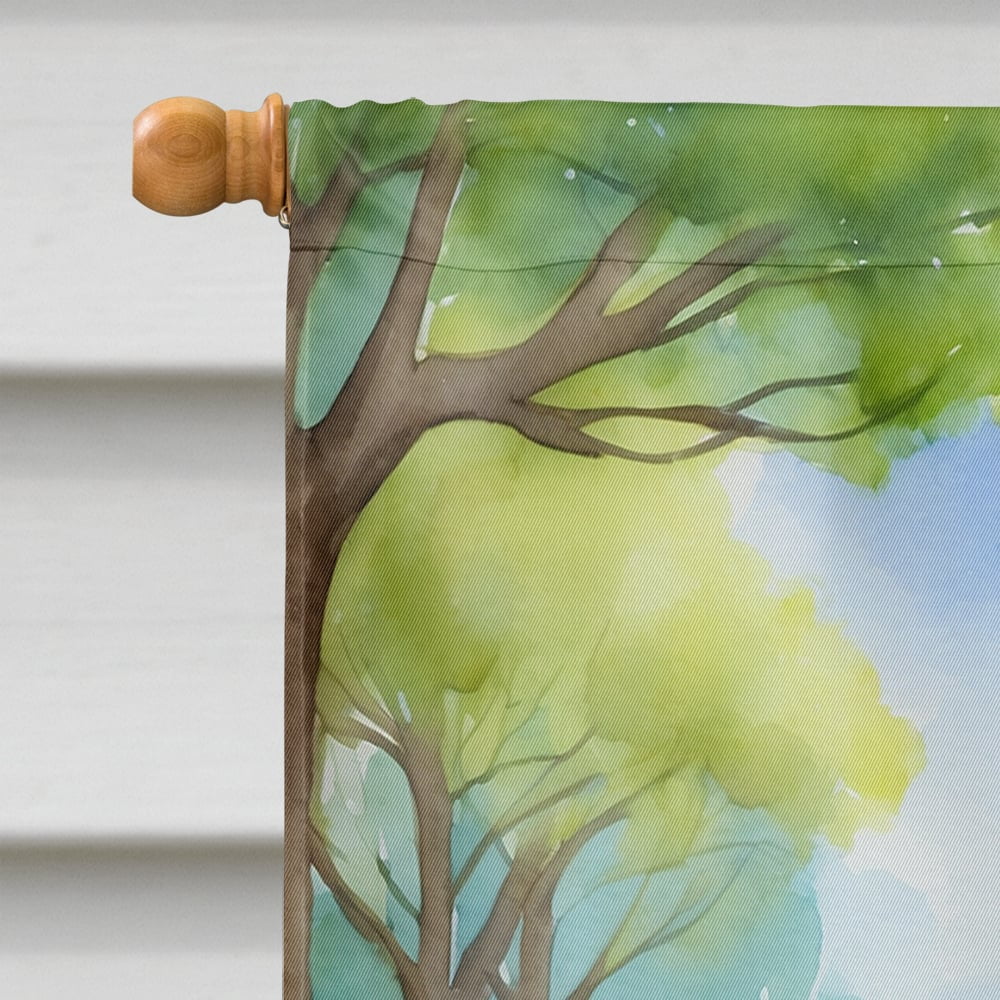 Manchester Terrier Spring Path House Flag 28 in x 40 in