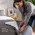 thumbnail image 5 of Purple PerfectStay Duvet Cover Easy to Assemble Slate Grey Full/Queen Three Piece 100% Cotton, 5 of 6
