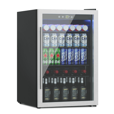 Erivess Digital Display Refrigerator with Shelves, 65 lbs