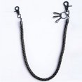 thumbnail image 4 of Black Rope Leather Waist Chain Wallet Chain for Men Punk Key Chain Biker Fashion Casual Accessory Gift, 4 of 7