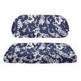 thumbnail image 2 of Pzuqiu Golf Cart Seat Cover Washable Polyester Cloth, Compatible with Outdoor 2-Seats Cart, for 2-Person Club Car Seats Ezgo, Floral Tropical Leaves, 2 of 9