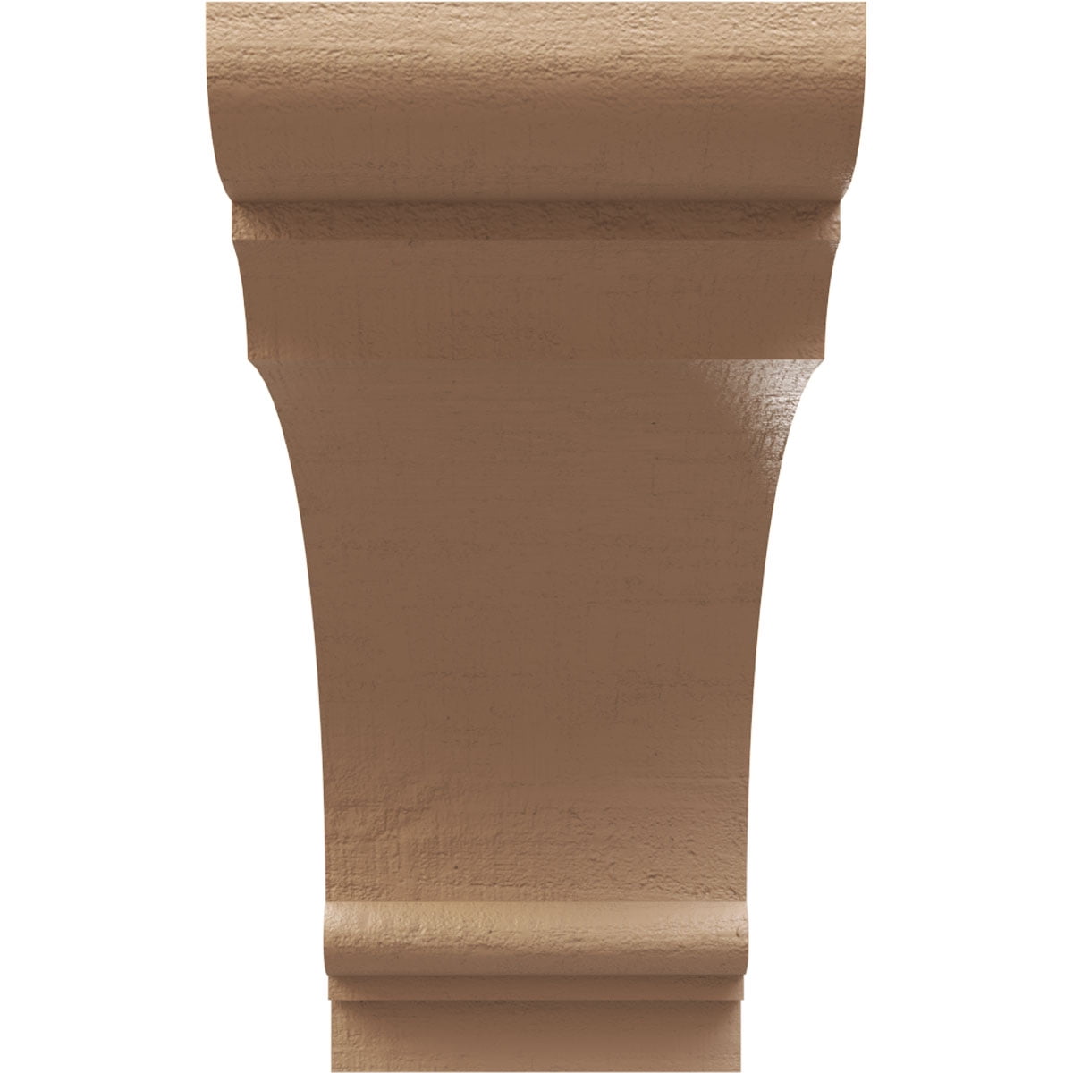 8"W x 24"D x 16"H Classic Hughes Rough Cedar Woodgrain TimberThane Corbel, Primed Tan