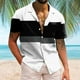 thumbnail image 2 of Camisas De Sport Para Hombre Hombres Casual Manga corta Primavera Verano Turndown Neck 3D Impreso Camisas Moda Top Blusa Camisas (Black, M), 2 of 4