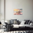 thumbnail image 2 of ZHONGYUTONG Turtle Wall Art for Bathroom Ocean Animal Canvas Sea Theme Pictures Coastal Beach Painting for Toilet Decor Framed (16.00" x 24.00"), 2 of 5