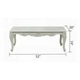 thumbnail image 2 of Exquisite Tuscan Traditional Style Wood Coffee Table in Silver (30"L x 52"W x 19"H), 2 of 5