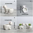 thumbnail image 3 of Creative Sheep Sentimental Planter Ceramic Container For Home Deck Inside Gardening Plant Container With Good Ventilation, 3 of 9