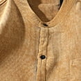 thumbnail image 5 of Herrnalise New Fashion Casual Men's Shirt Loose Autumn Winter Daily Warm Corduroy Shirt Jacket Long Sleeve Hoodless Casual Outwear & Jackets Khaki, 5 of 5