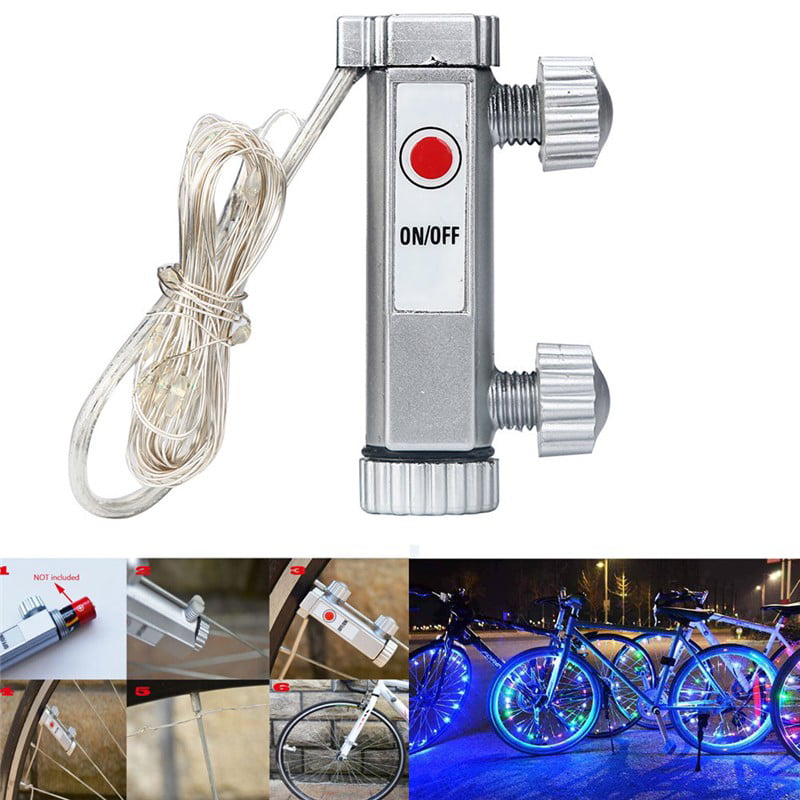Bicycle Accessories 20LED Bike Wheel Rim Light AA Battery Spoke Lamp Light 