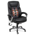 thumbnail image 3 of Alera Shiatsu Heated Massage Executive Swivel Leather Office Chair, Chocolate Marble, Bronze Base, 3 of 3