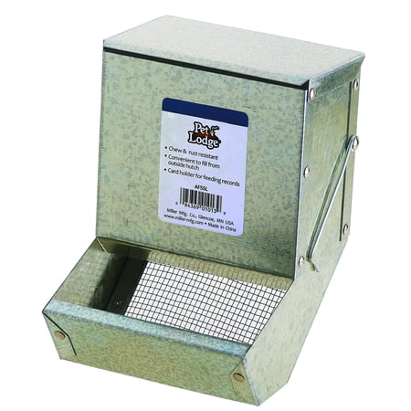 Miller Manufacturing 5" Galvanized Rabbit Feeder