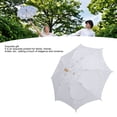 thumbnail image 4 of Paraguas De Boda De Encaje Parasol Bordado Decorativo Nupcial, 4 of 7