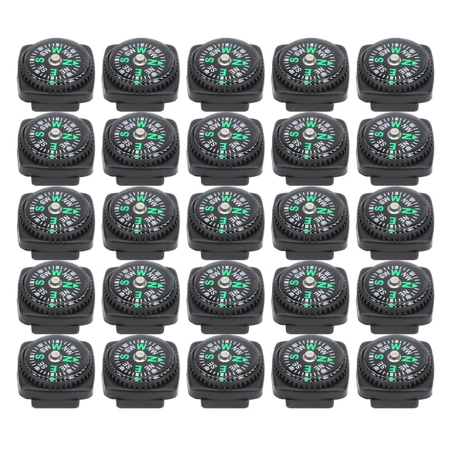 LAFGUR Wristband Compass, 25Pcs/Pack Umbrella Rope Compass, For Umbrella Rope Accessories Survival Tool Umbrella Rope Bracelets Watch Chains