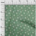 thumbnail image 2 of oneOone Cotton Silk Sea Green Fabric Florals Quilting Supplies Print Sewing Fabric By The Yard 42 Inch Wide, 2 of 6