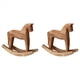 thumbnail image 1 of 2X Caballo Balancín de Madera Tallada Vintage con Animales Decorados con Figuras de Caballos Artesanales Talladas en Madera para la Decoración del Hogar, 1 of 5