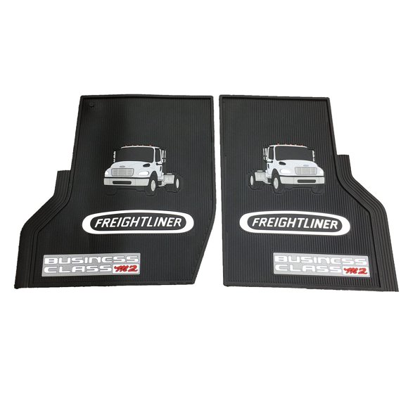 Freightliner PDT M2 Business Class 1/4" Thick Rubber Vinyl Front Floor Mats-Set