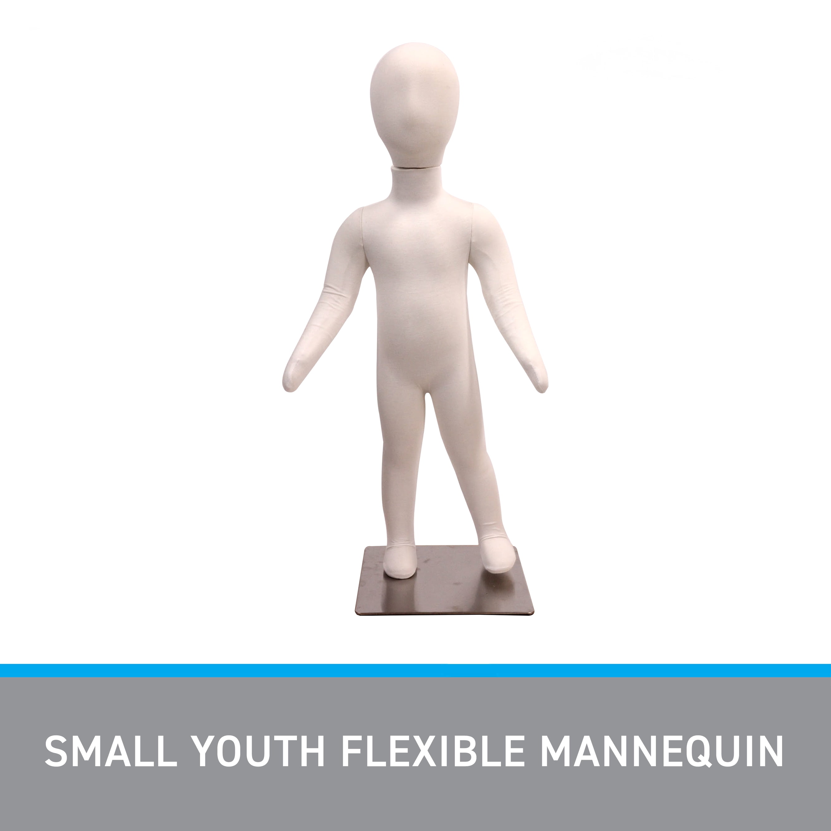 SSWBasics Small Youth Flexible Mannequin (1 Year) - 30½" With Head 24½" Without Head  - With Base