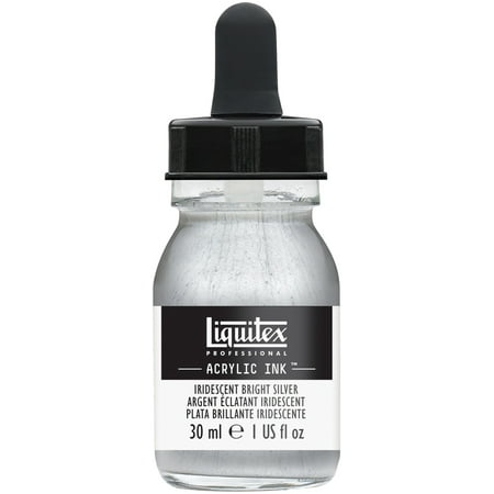 UPC: 0094376975864 | Liquitex Professional Acrylic Ink  30ml Jar  Iridescent Bright Silver