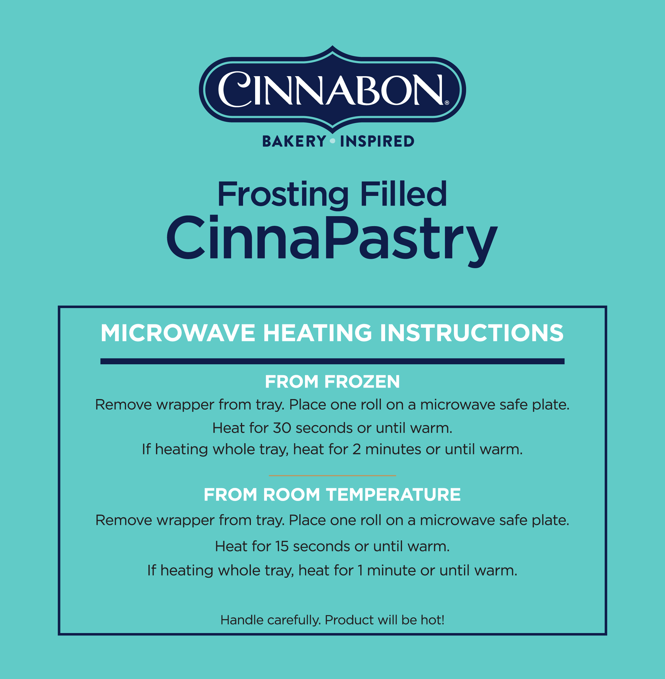 Cinnabon Frosting Filled Cinnapastry, 14.9oz, 4 Pastries - image 4 of 4
