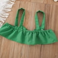 thumbnail image 4 of PEASKJP Robe à Manches Courtes for Girl Printemps Été Col Rond Manches Courtes Ourlet Superposé Robes Maxi Fluides, Vert 5, 4 of 5