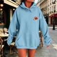 thumbnail image 5 of Kaondbfi Womens Football Embroidered Hoodie Casual Hooded Sweatshirt Long Sleeve Pullover Tops for Football Fans Fall Essentials Clothes, 5 of 7