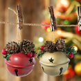 thumbnail image 5 of DAWANGGI Warehouse Clearance Christmas Tree Decoration Creative Gold Red Metal Bell Pendant Christmas Decoration Pinecone Red Fruit Pendant Iron for Crafting Jewelry Findings Making Accessory, 5 of 5