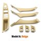 thumbnail image 1 of Cubierta de manija de puerta interior de coche, color beige y negro, de carbono, para BMW Serie 5 F10 F11 F18 2009-2017, volante a la izquierda, s202412246378, 1 of 5