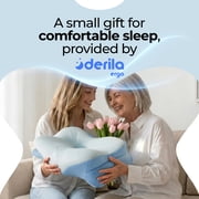 Derila Ergo Cervical Neck Pillow - 21.25 x 14.17 x 4.72 inches Contour Memory Foam Pillows for Back & Side Sleepers