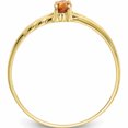 thumbnail image 3 of 10K Yellow Gold Polished Geniune Citrine Birthstone Ring (Size 7) Made In India 10xbr188, 3 of 6