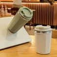 thumbnail image 4 of Lubelski Coffee Cup 380ml, Stainless Steel, Spill Proof Travel Mug for Students, 4 of 8