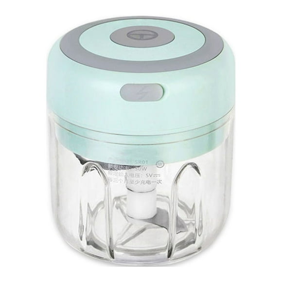 Billuyoard Mini trituradora eléctrica de ajo y jengibre, molinillo portátil de 250ml/150ml, herramienta de molienda, trituradora de verduras, Cocina y Comedor Verde