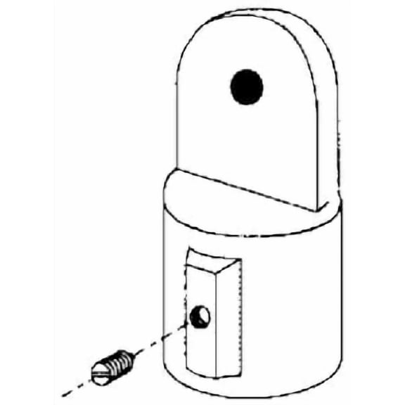 Taylor Made Products 1203 0.75 in. Exernal Eye End for Sun Top Frame - Chromed Zamak